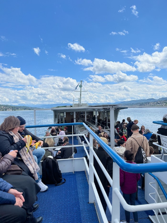 Our short cruise of Zurich Lake