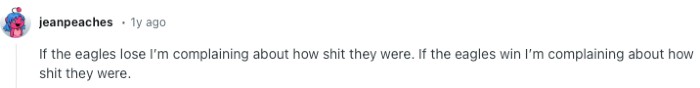 Shit being the operative word...