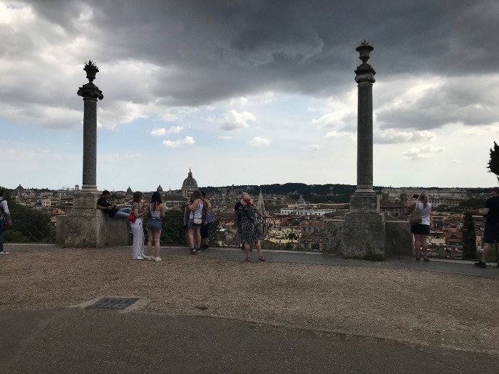 City views from the gardens