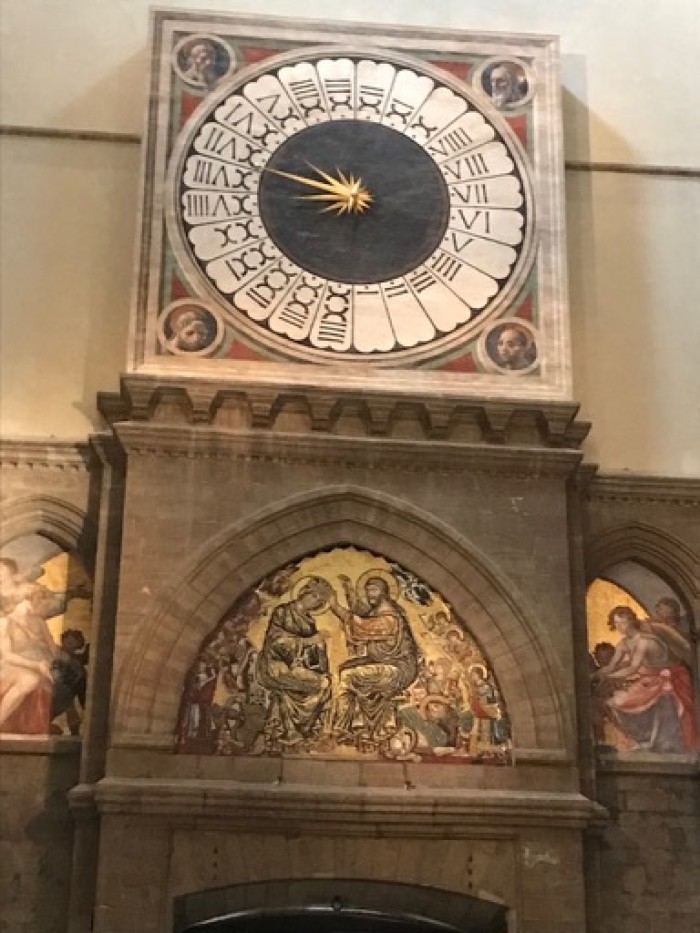 Clock inside the Cathedral