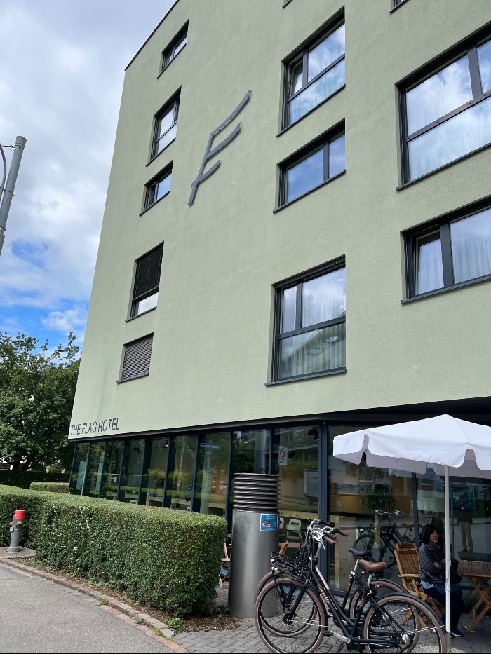 The Flag Hotel on the west side of Zurich - Tram #2