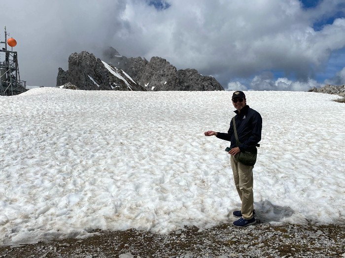 Snow at the top of Nordkette.