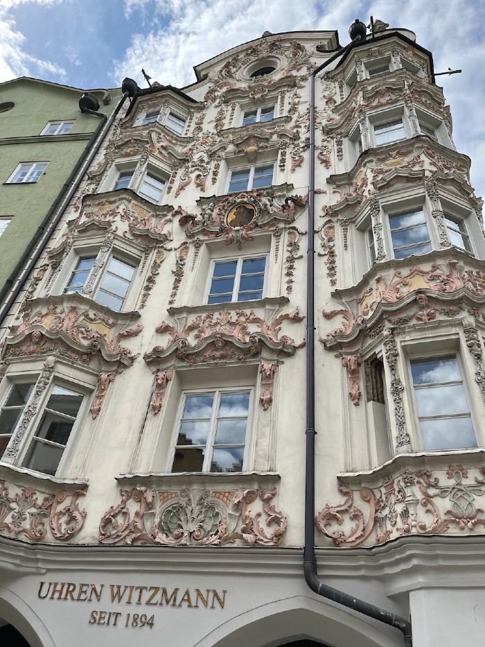 An example of one of the beautiful building facades in the old town.