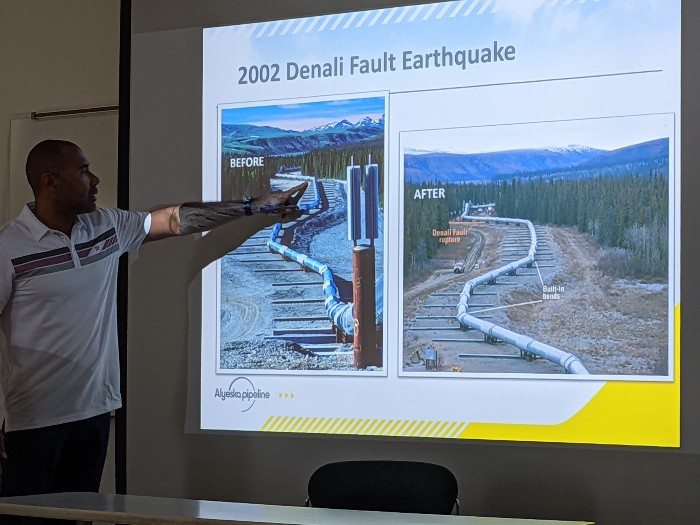 Not a drop of oil was spilled during the earthquake! 