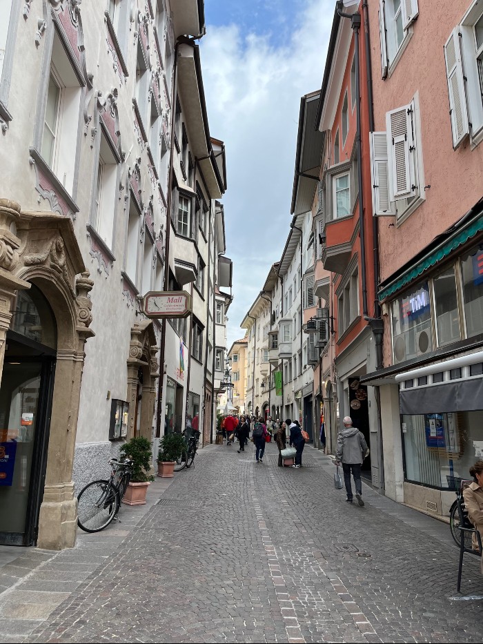 The backstreets of Bolzano
