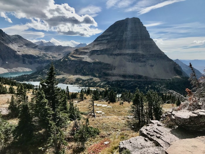Hidden Lake with Bearhat Mountain in the Background