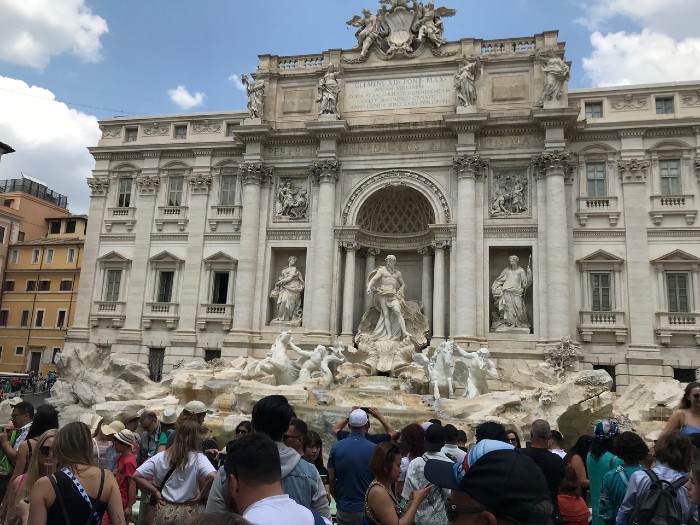Trevi Fountain Crowds