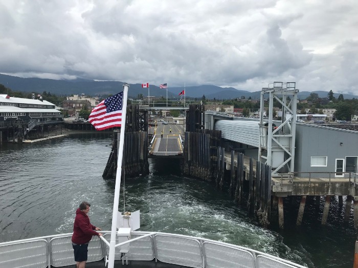 Leaving Port Angeles heading for Victoria