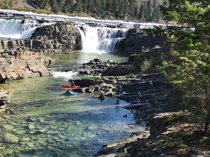 Kootenai Falls Kayakers