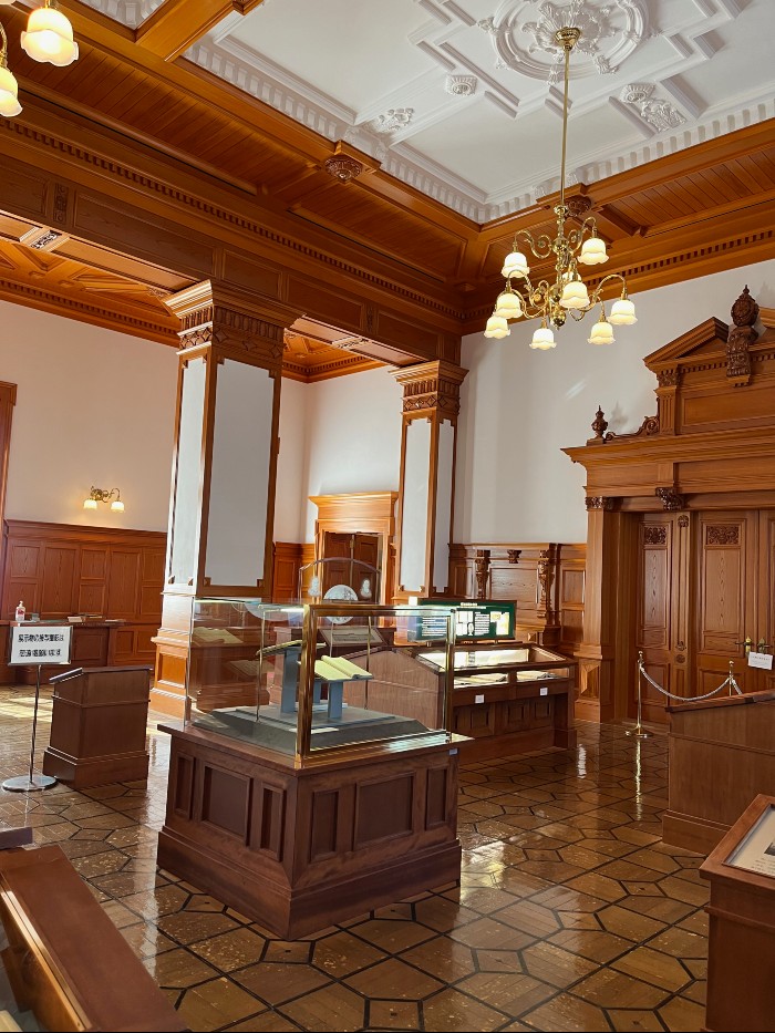 Lots of exhibits to read about the history of the ministry during the Meiji period